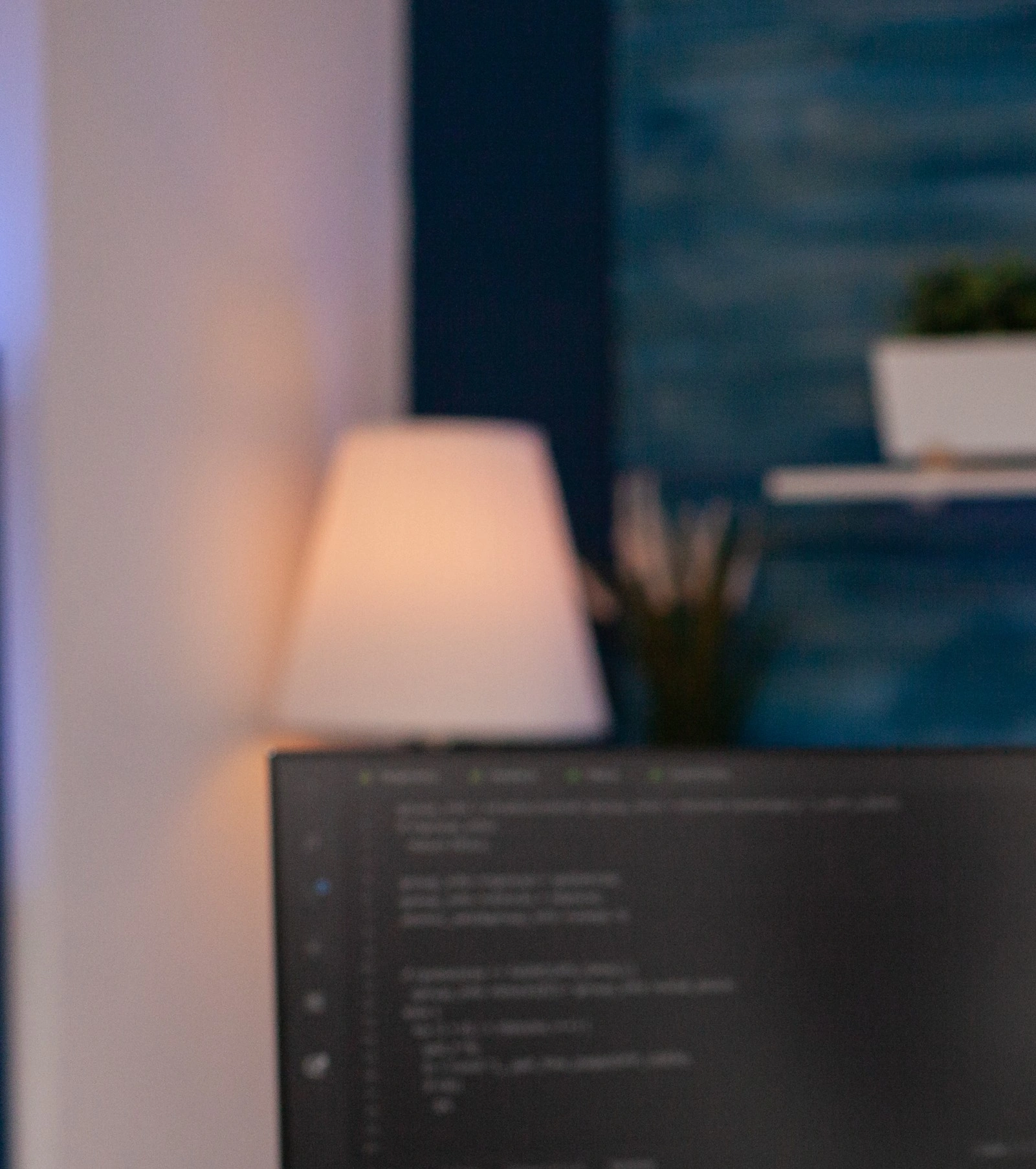 Student working on laptop